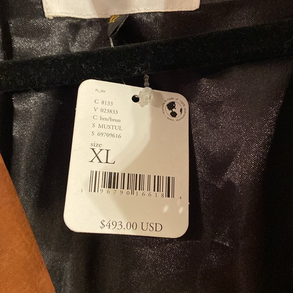 Free People Understated Brown Leather Fringe Mustang Jacket - Picture 5 of 7